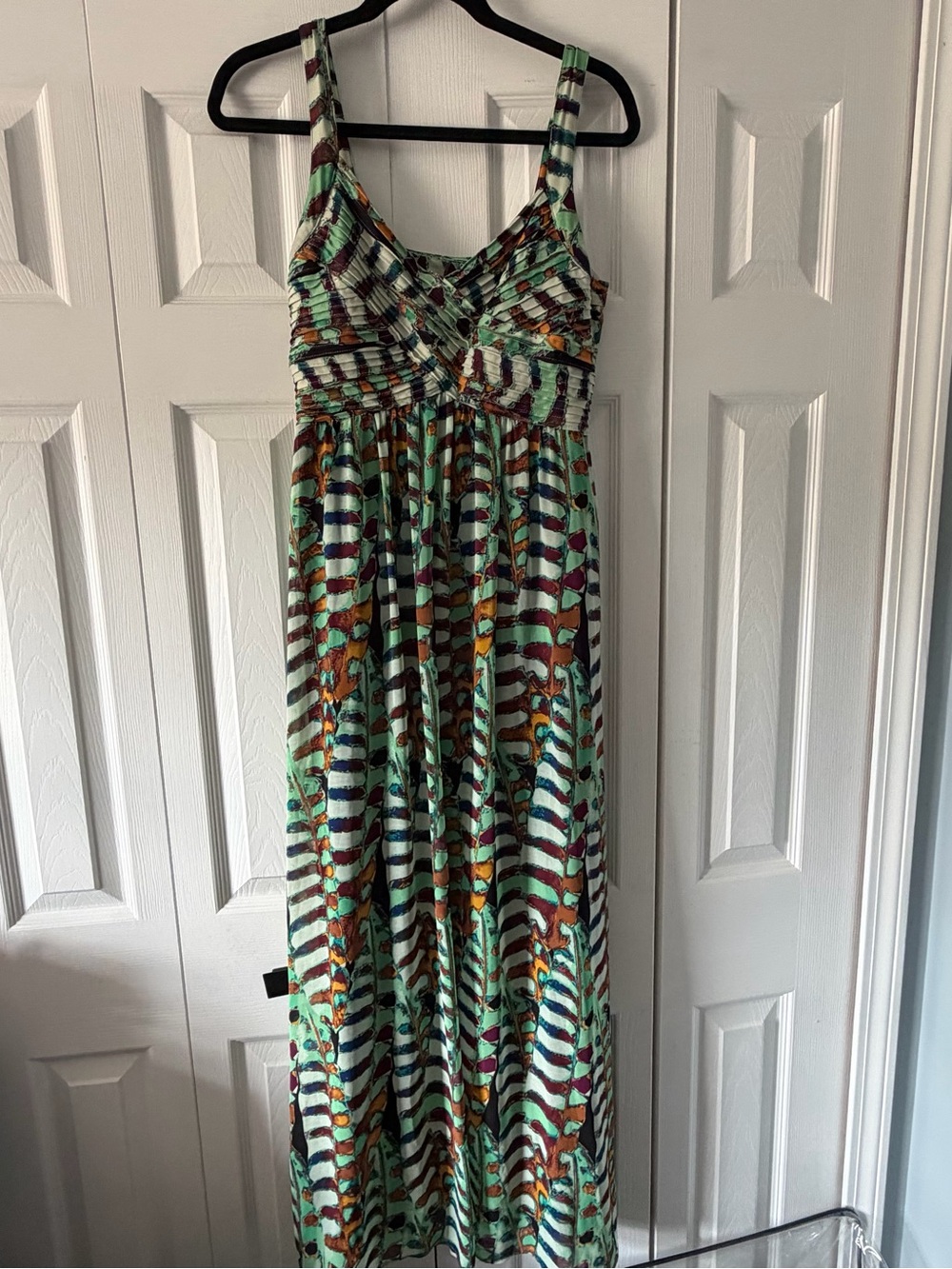 Signature by Robbie Bee Multicolor Striped Maxi Dress